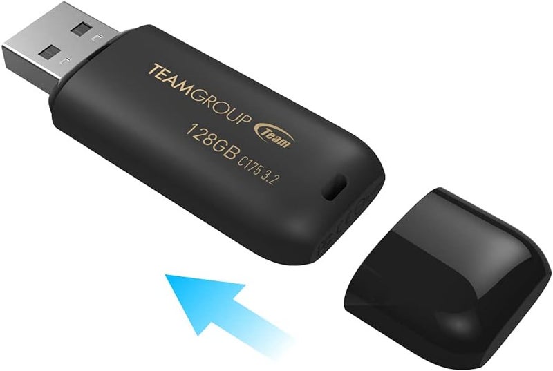 TeamGroup C175 64GB USB 3.2 Gen1(USB 3.1/3.0) Read100MB/s Flash Thumb Drive for Computer/Laptop Matte Black TC175364GB01 - Image 3